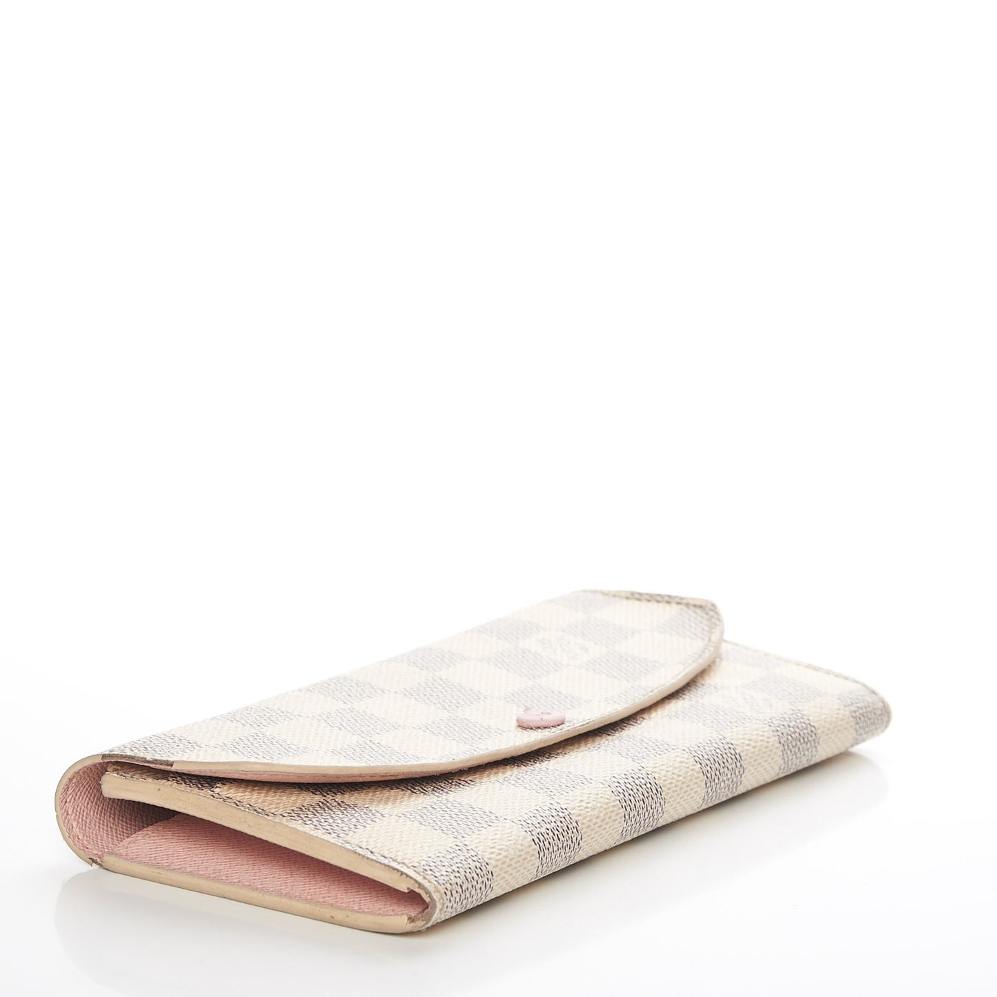 Damier Azur Emilie Wallet Rose Ballerine
