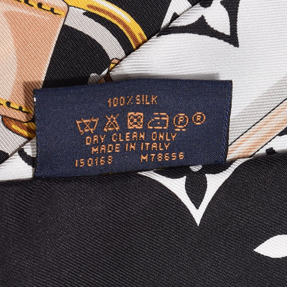 Louis Vuitton Silk Monogram Confidential Bandeau Black 4 of 4