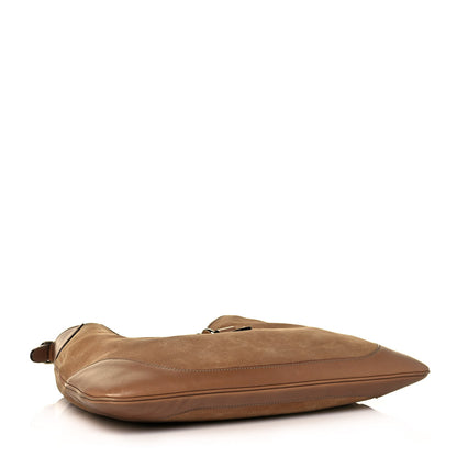 Gucci Suede Medium Jackie O Bouvier Hobo Light Brown 3 of 14