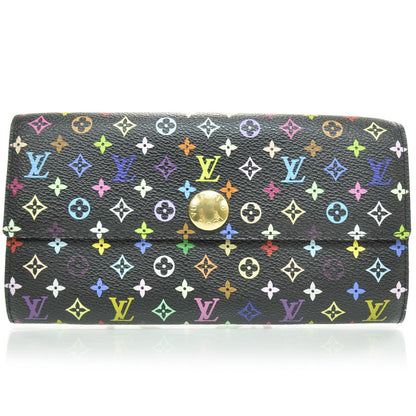 Louis Vuitton Monogram Multicolor Sarah Wallet Black 1 of 7