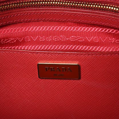 Prada Saffiano Lux Large Tote Rosso 6 of 13
