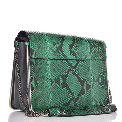 Chloe Python Sally Flap Bag Green 3 of 9