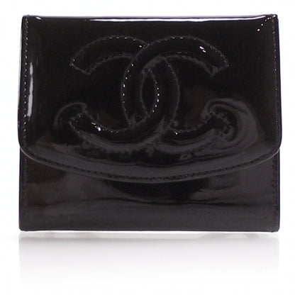 Chanel Patent CC Wallet Black 1 of 9