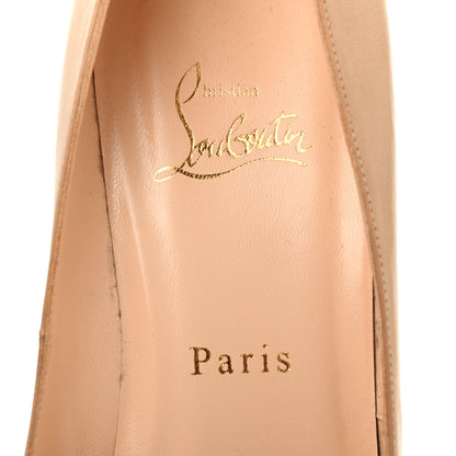 Christian Louboutin Nappa Lady Peep 120 Pumps 40 Nude 7 of 9