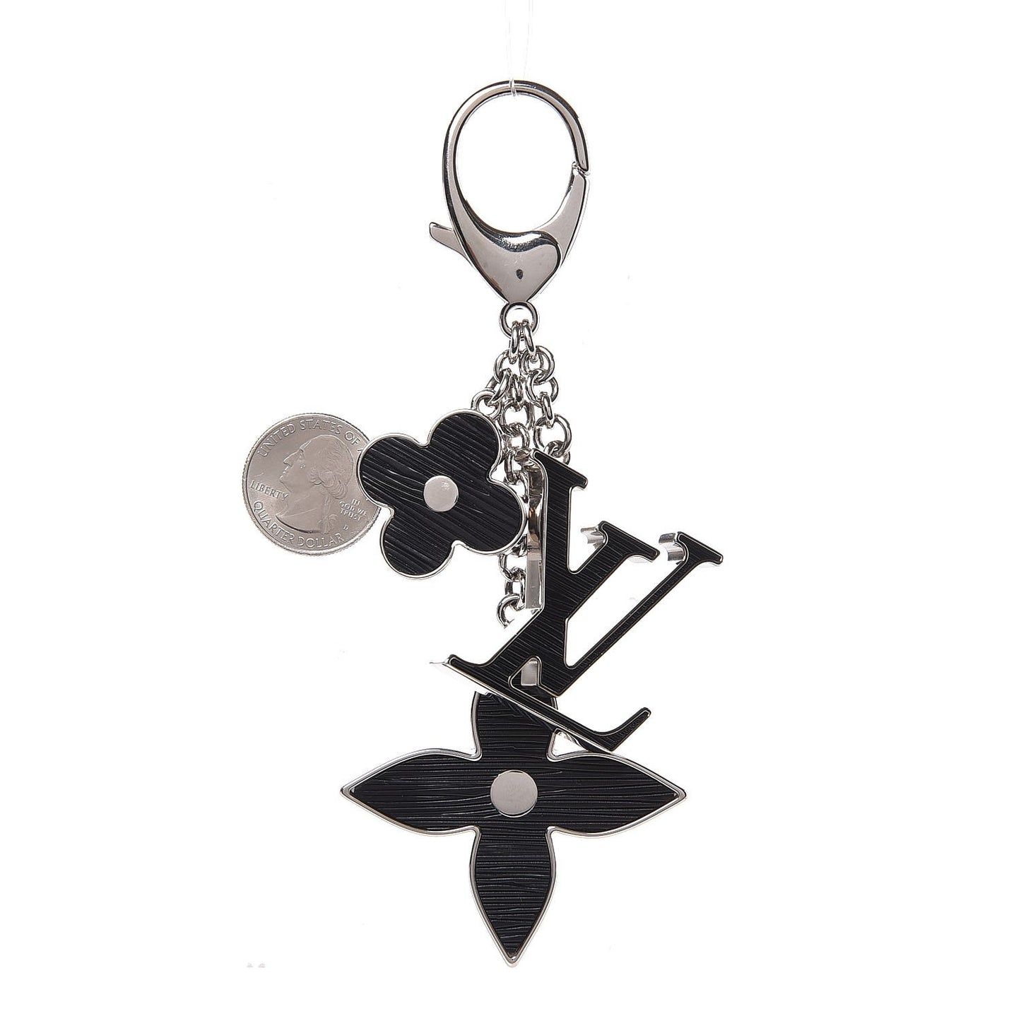 Electric Epi Fleur d'Epi Bag Charm Black