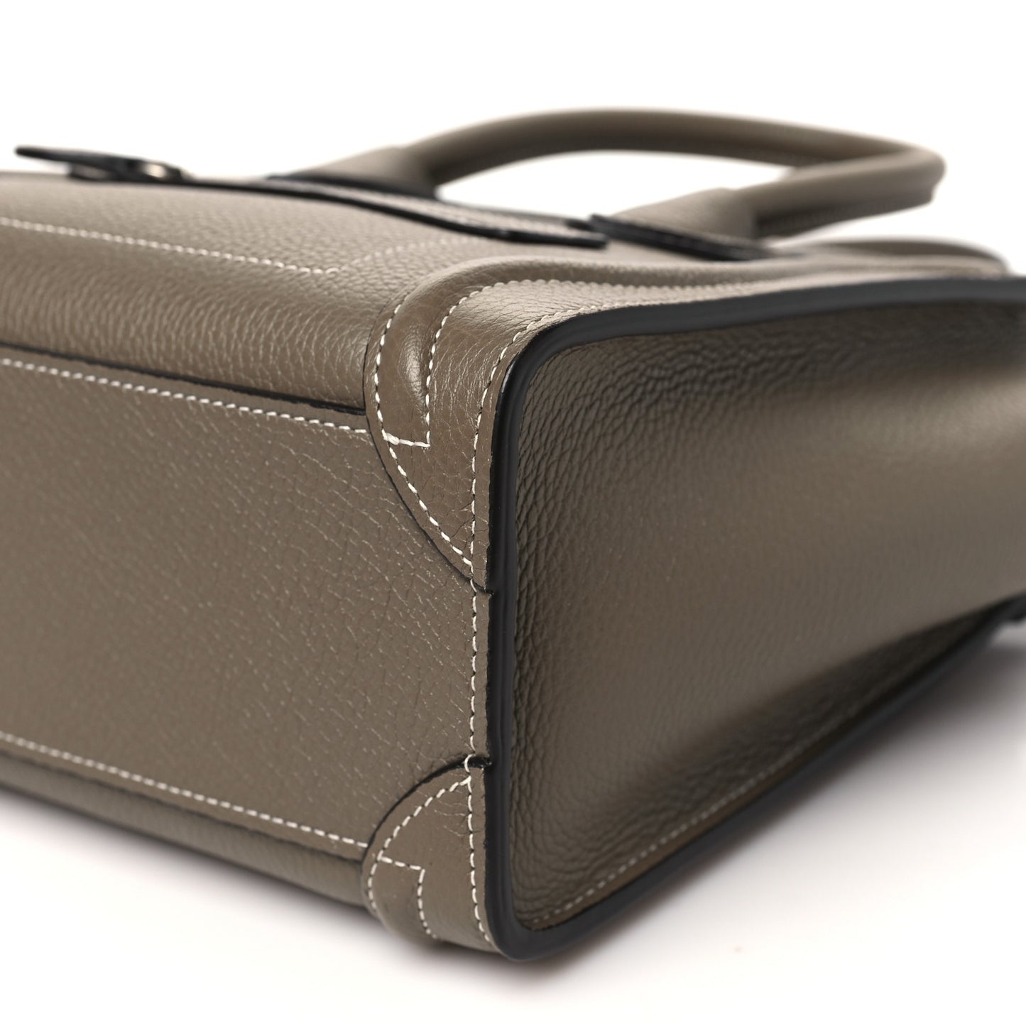 Drummed Calfskin Nano Luggage Souris