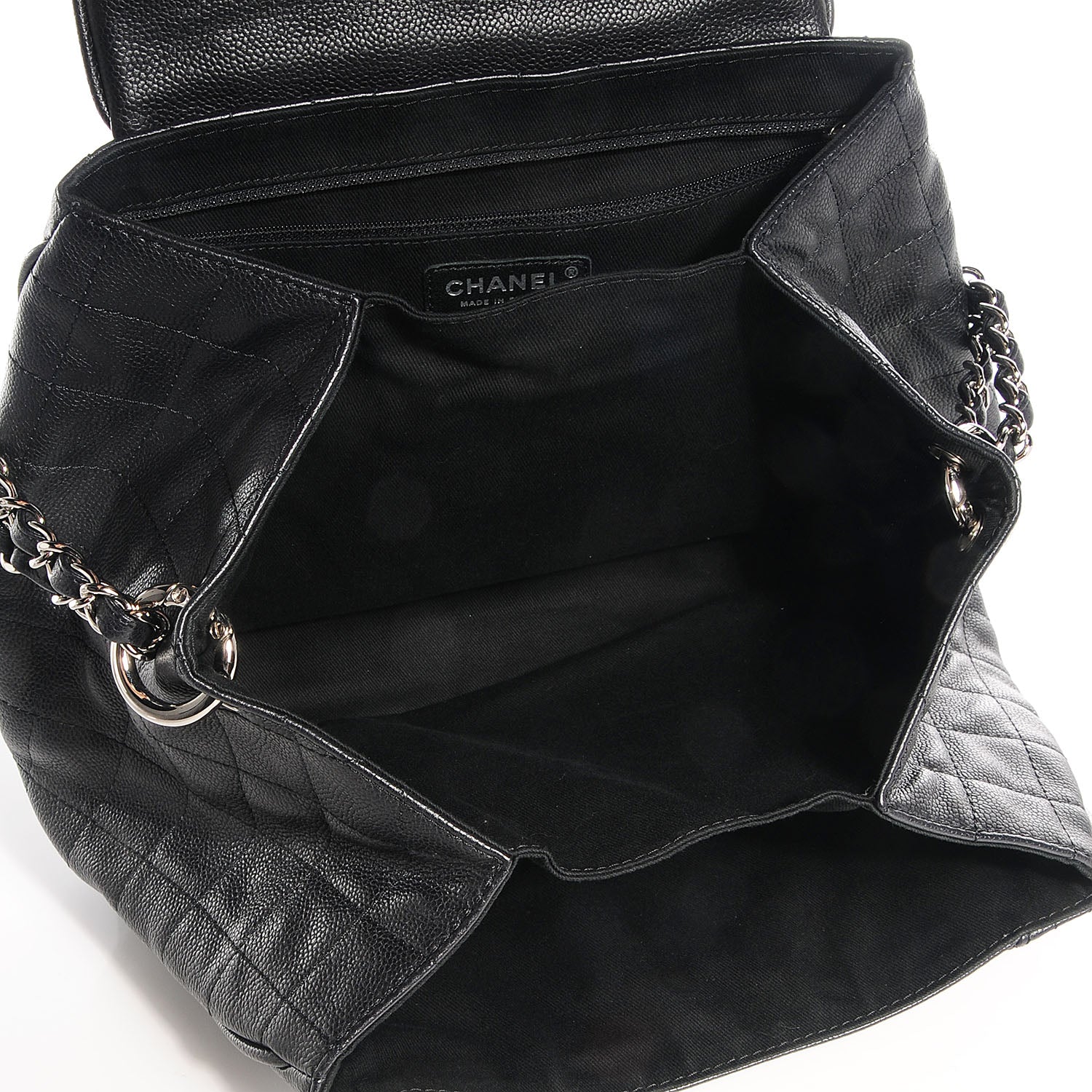 Chanel Caviar Quilted Timeless Accordion Flap Black 5 of 7