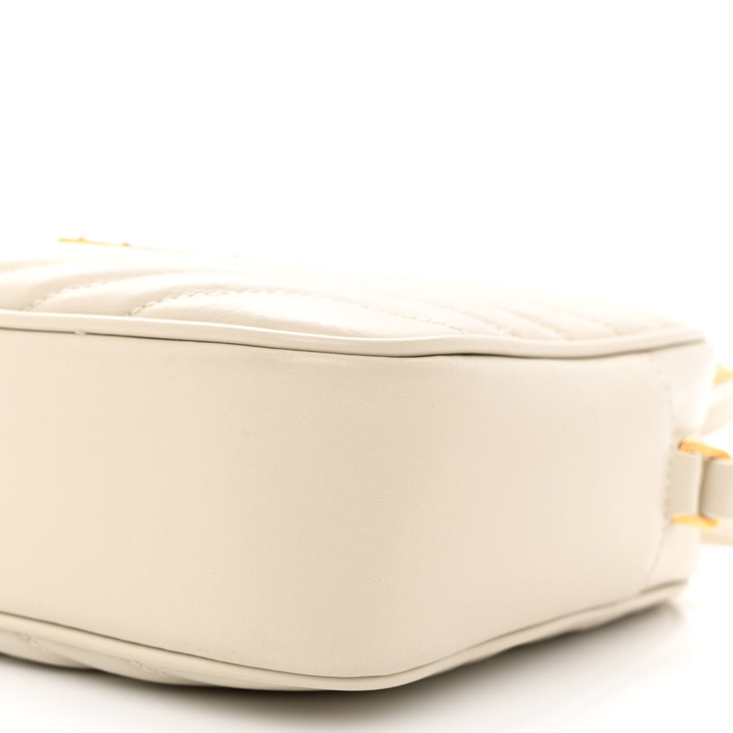 Calfskin Matelasse Monogram Lou Camera Bag Crema Soft