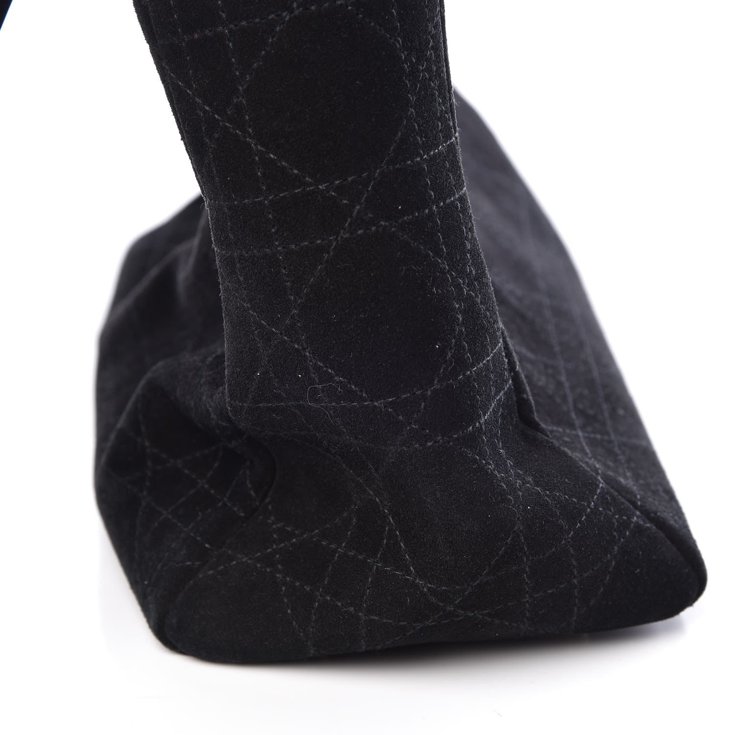 Christian Dior Suede Cannage Medium Lady Dior Black 9 of 14