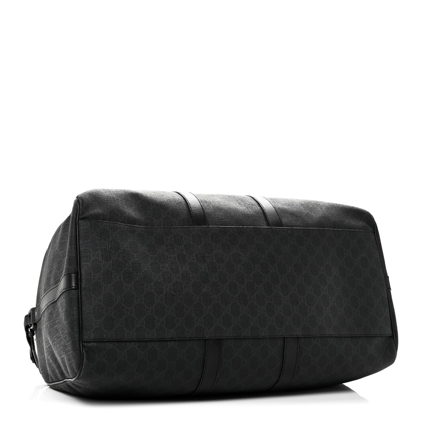 GG Supreme Monogram Medium Carry-On Duffle Bag Black Grey