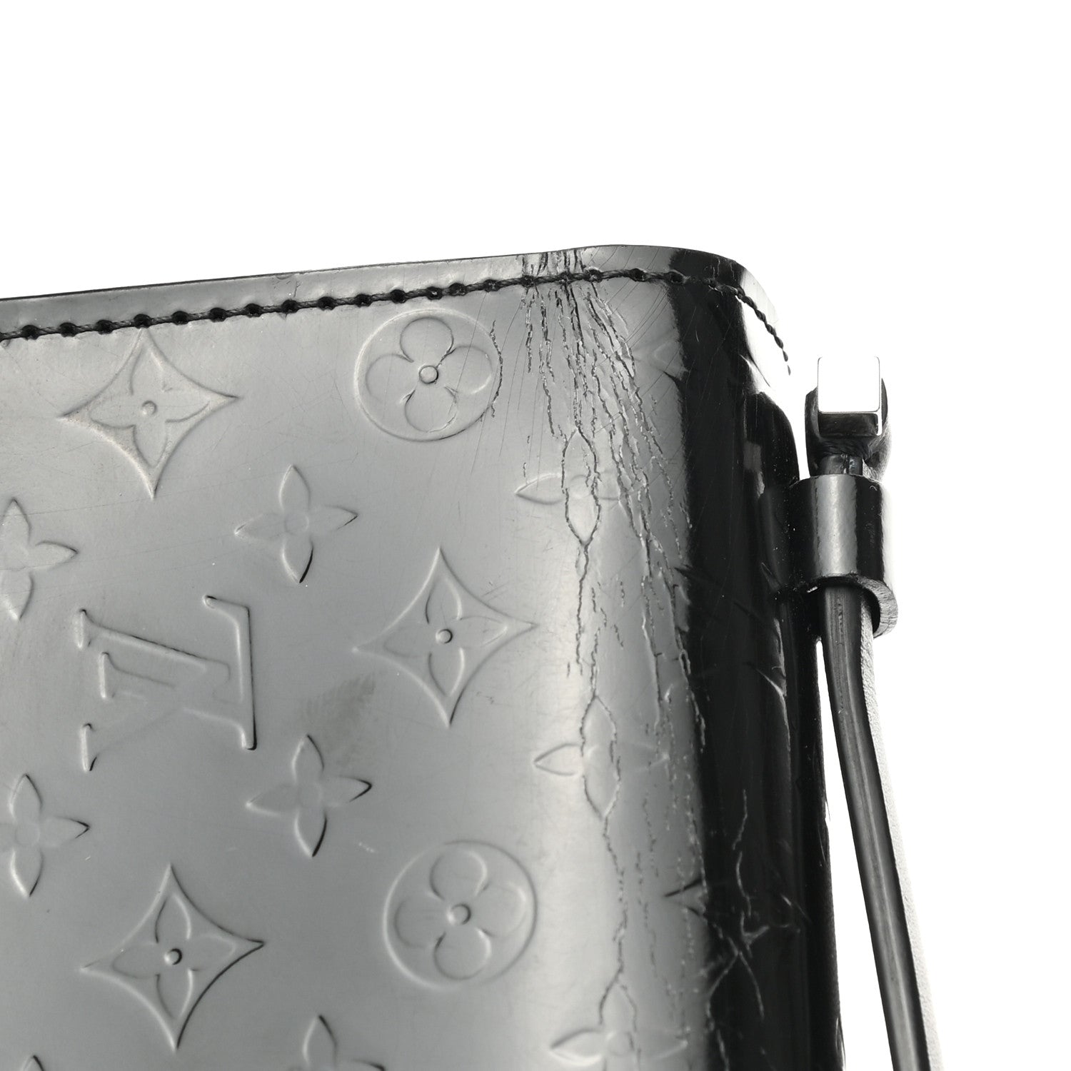 Louis Vuitton Monogram Glace Anouchka Pochette MM Black 8 of 9