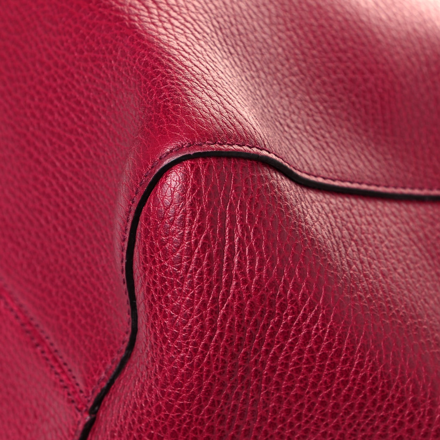Dollar Calfskin Medium Swing Tote Raspberry Sorbet