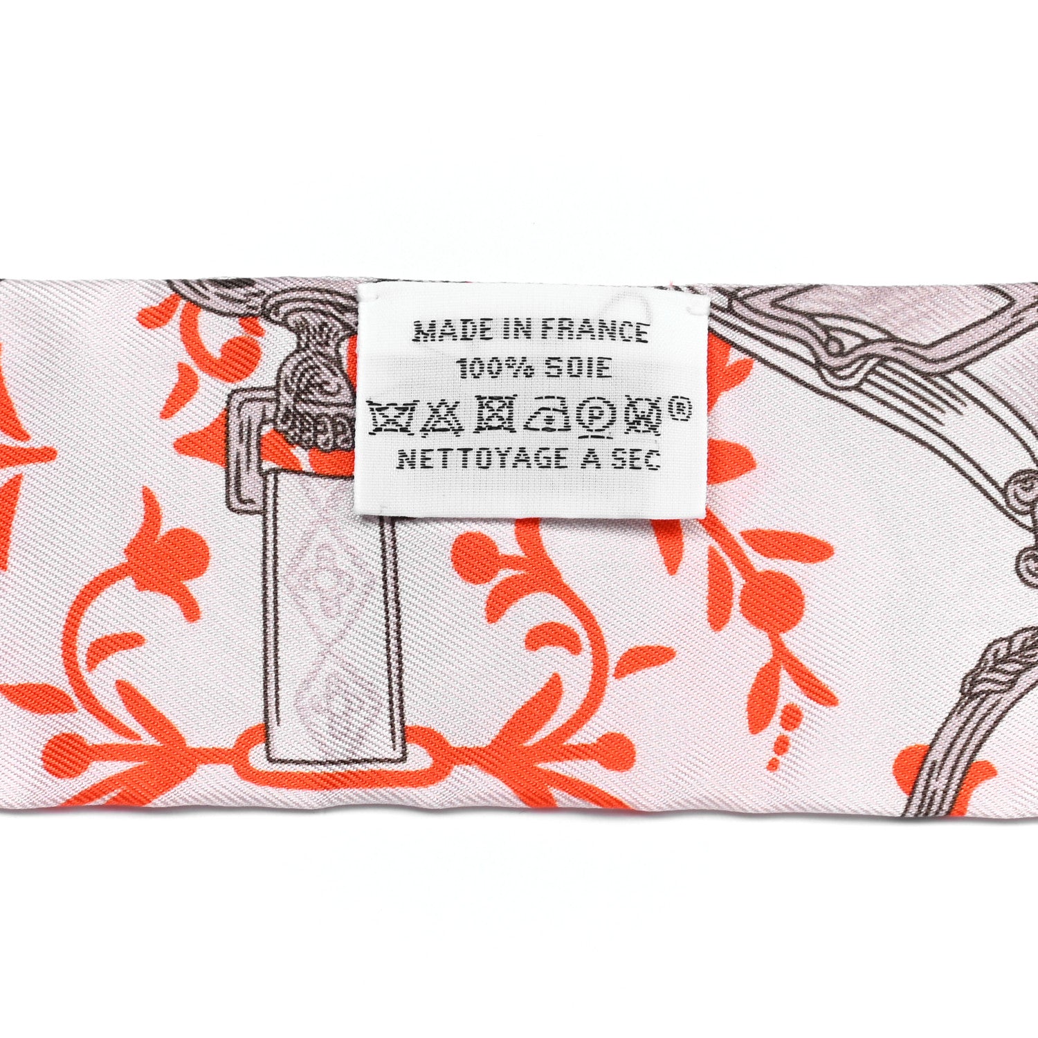 Hermes Silk Etriers Remix Twilly Verveine Orange Kaki 4 of 4