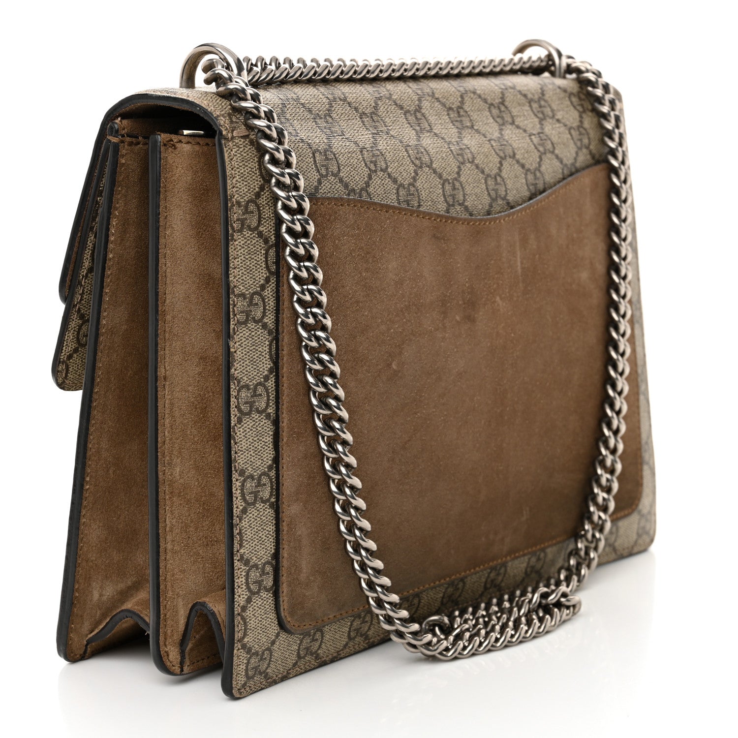 Gucci GG Supreme Monogram Medium Dionysus Shoulder Bag Taupe 3 of 15