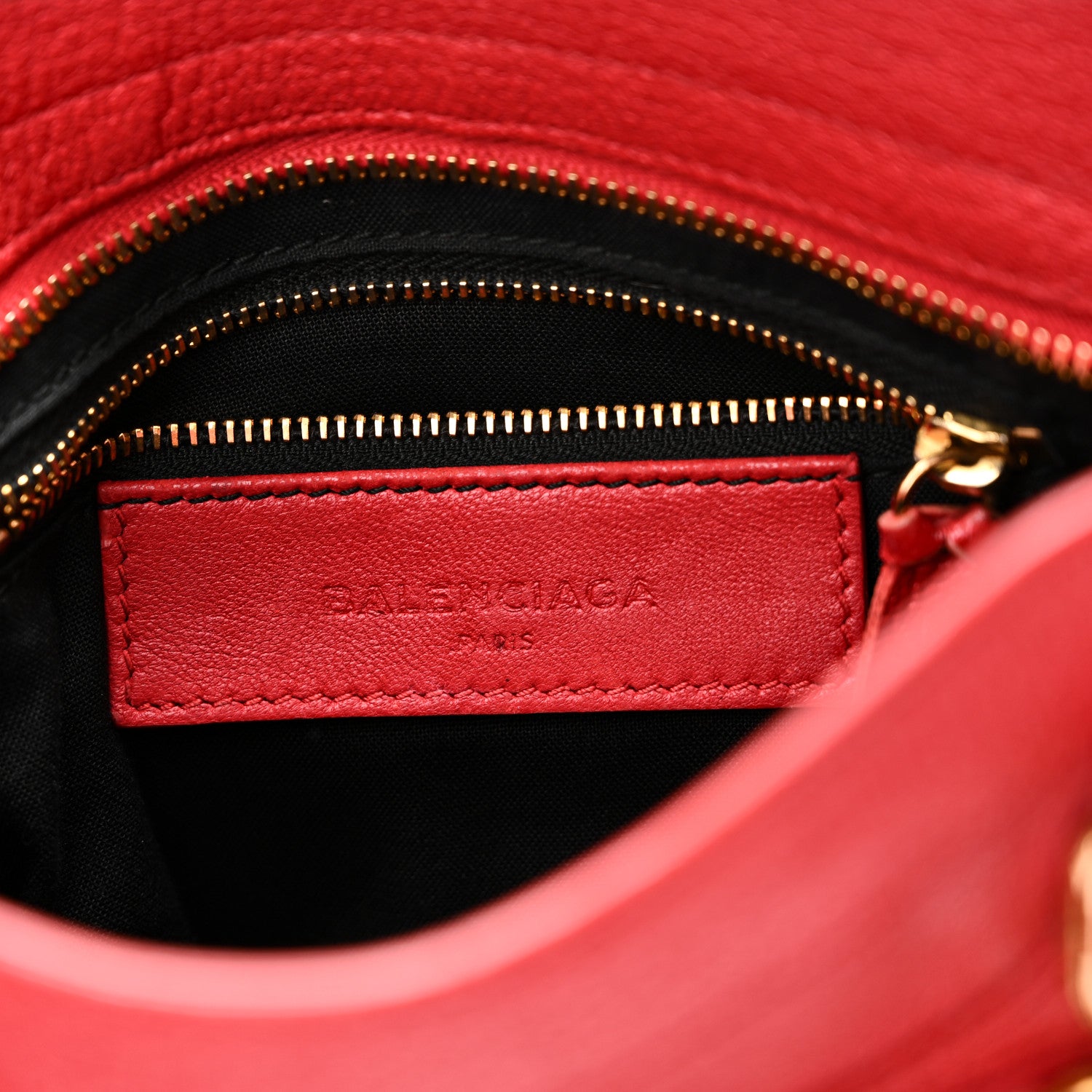 Balenciaga Chevre Gold Metallic Edge Hardware Mini City Rouge Grenade 7 of 12