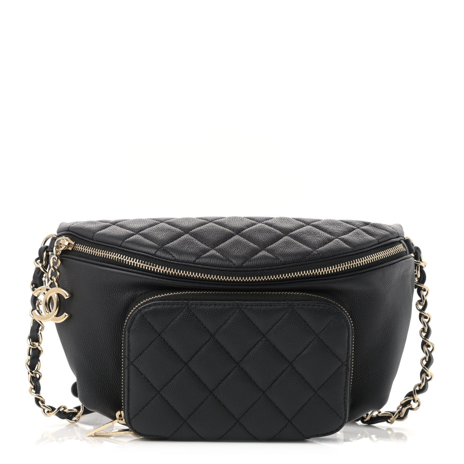 Chanel Caviar Quilted Business Affinity Waist Belt Bag Black 1 of 11