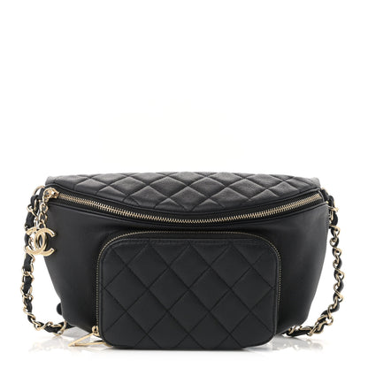Chanel Caviar Quilted Business Affinity Waist Belt Bag Black 1 of 11