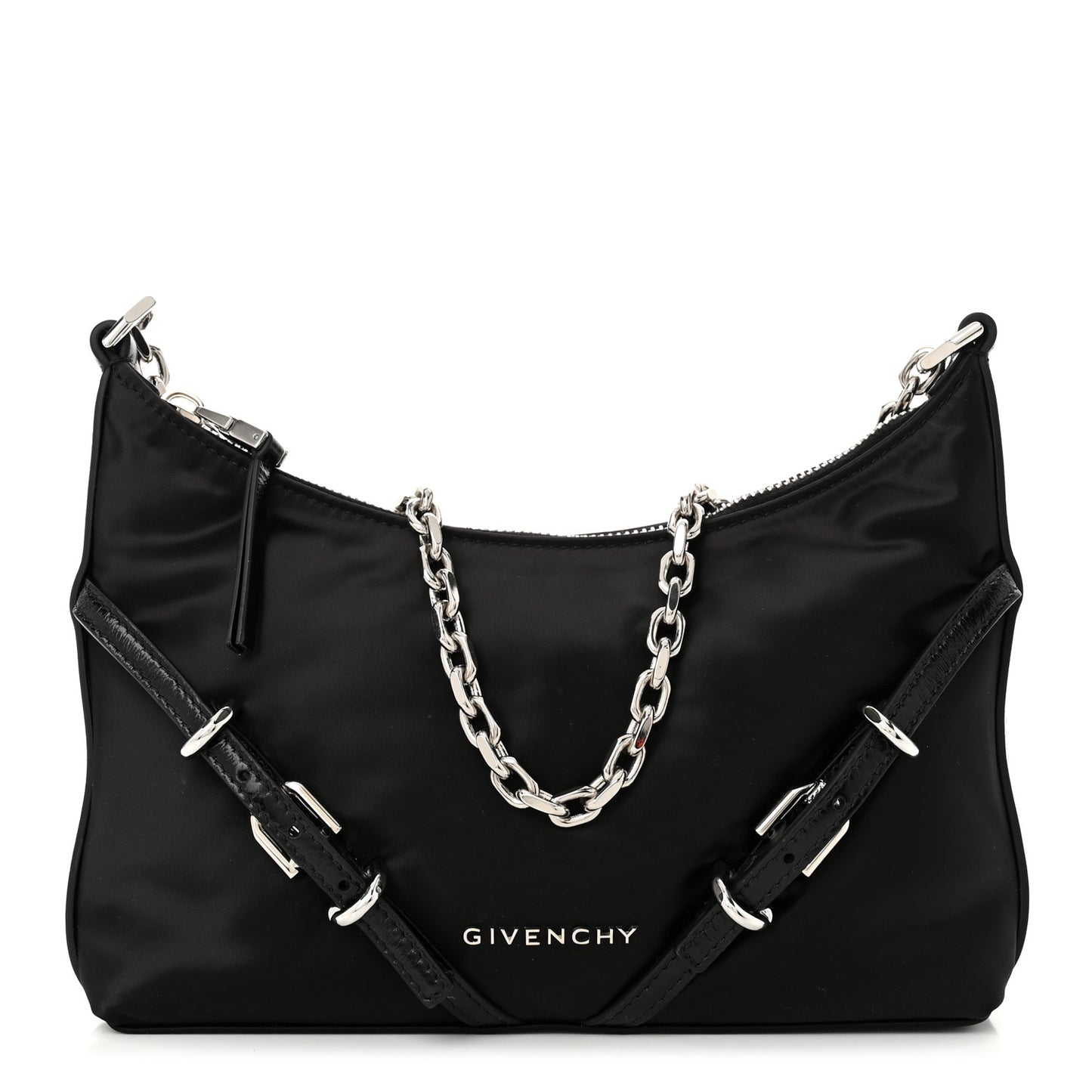 Satin Mini Voyou Boyfriend Party Bag Black