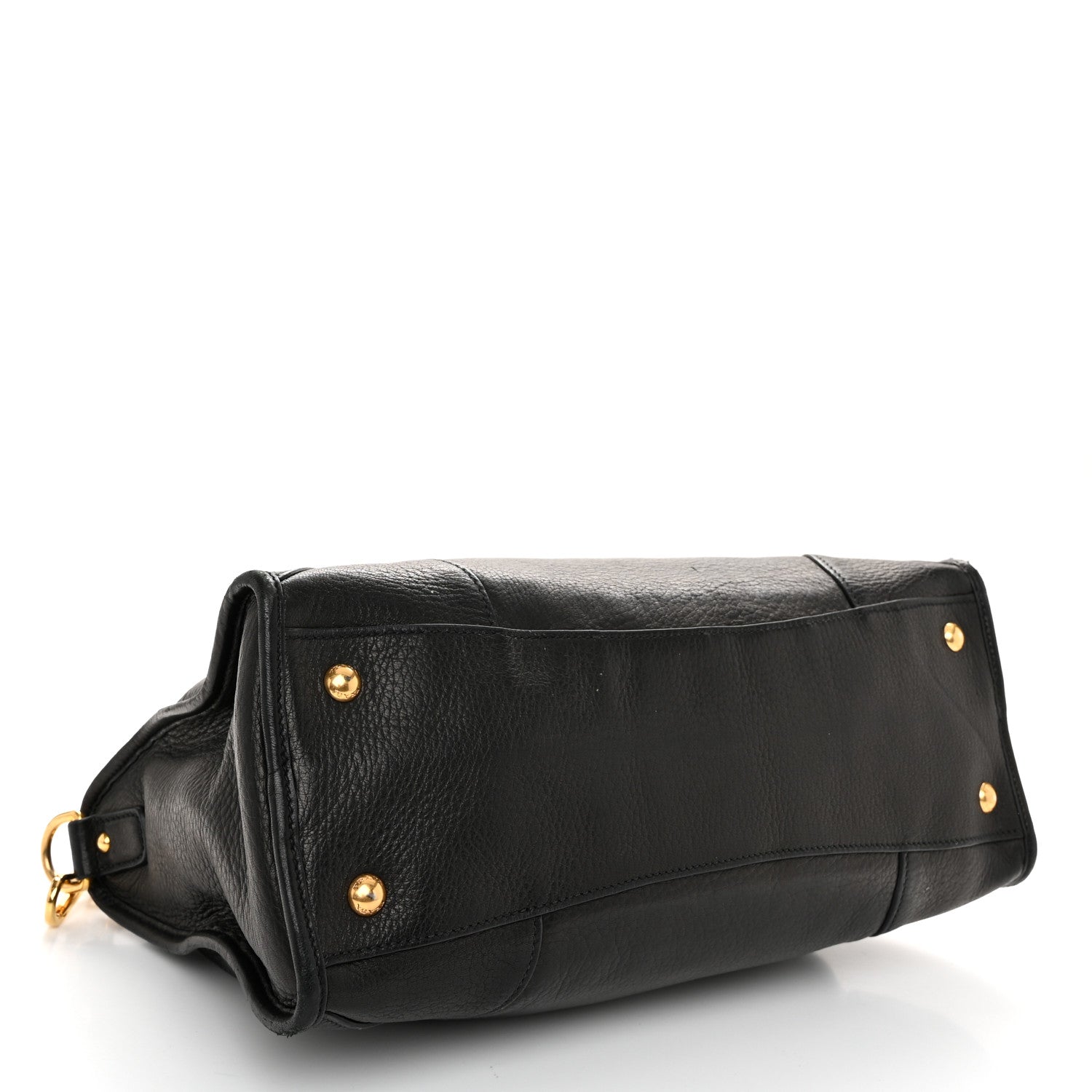 Prada Vitello Daino Shopping Satchel Black 4 of 11