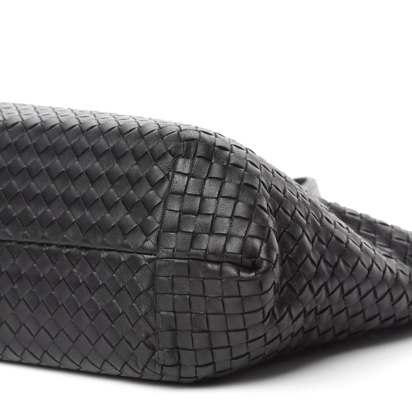 Nappa Intrecciato Large Capri Tote Black