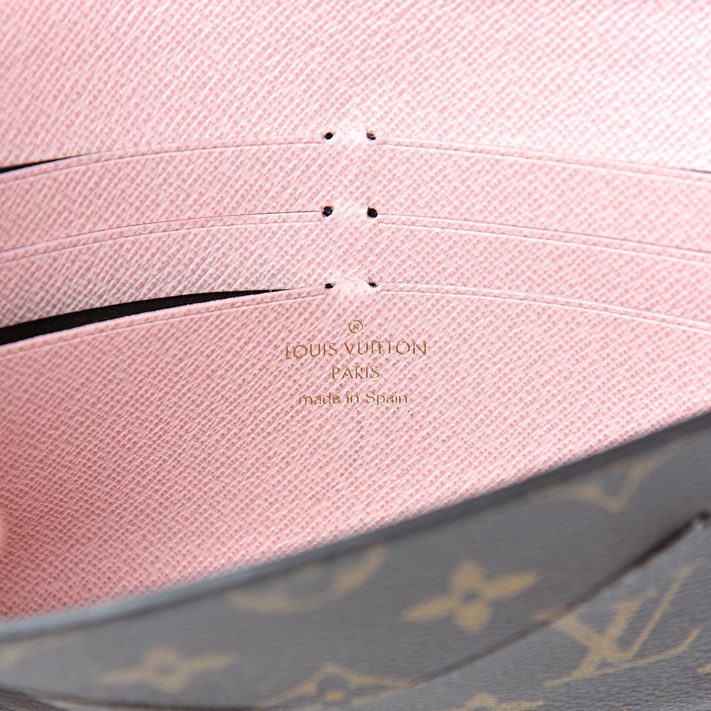 Monogram Jeanne Wallet Rose Ballerine