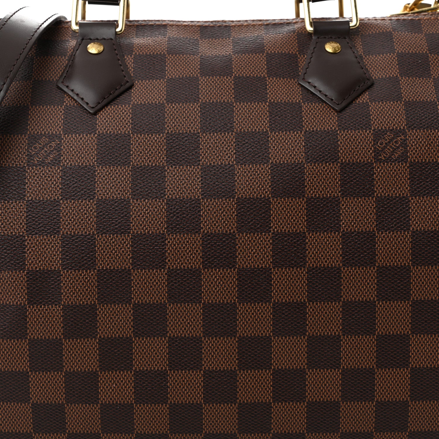 Louis Vuitton Damier Ebene Speedy Bandouliere 30 8 of 10