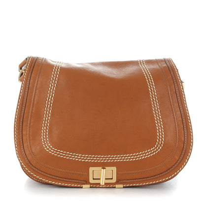 Chloe Calfskin Large Marcie Lock Messenger Armagnac 1 of 8