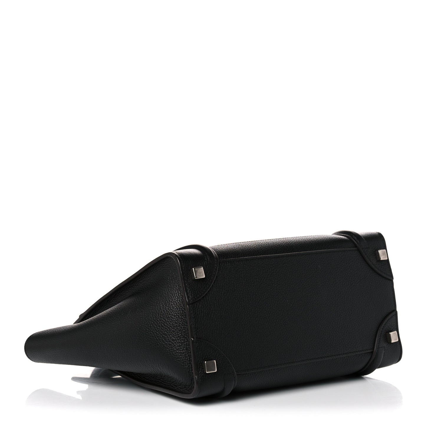 Drummed Calfskin Micro Luggage Black