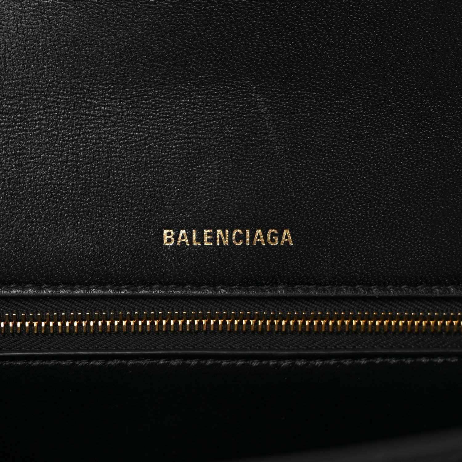 Balenciaga Shiny Box Calfskin Medium Hourglass Top Handle Bag Black 6 of 9