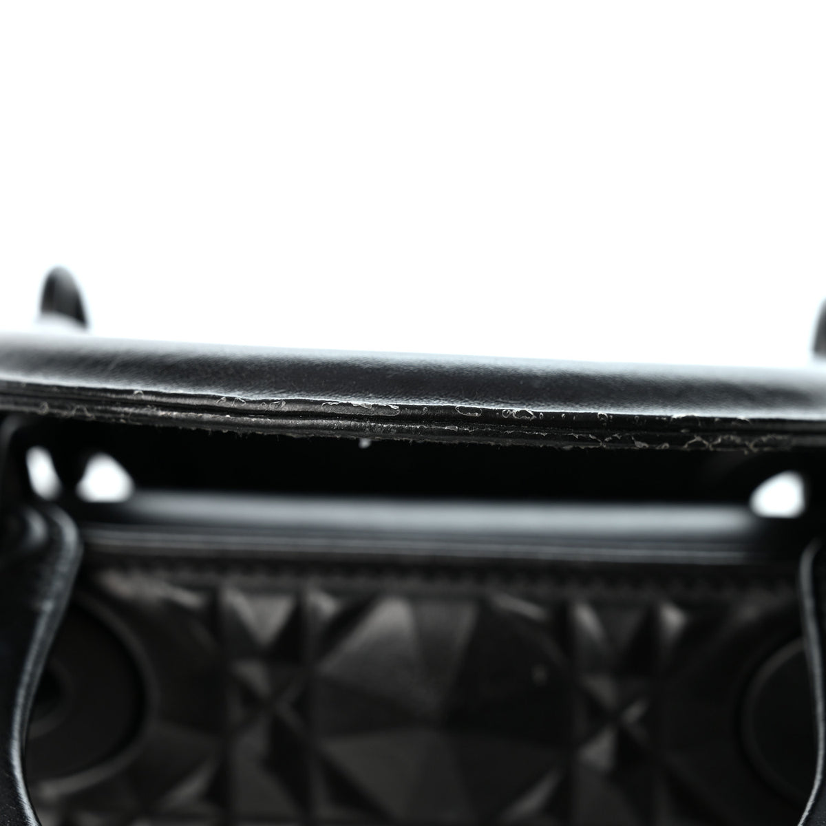 Calfskin Cannage Diamond Small My ABCDior Lady Dior Black