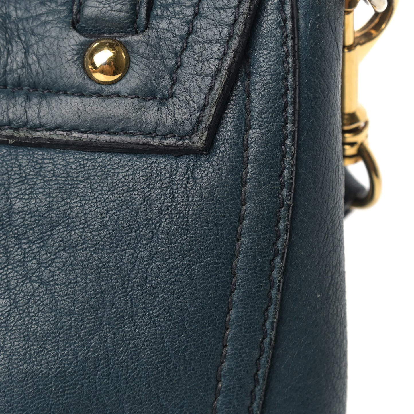 Cervo Small East-West Flap Shoulder Bag Blue