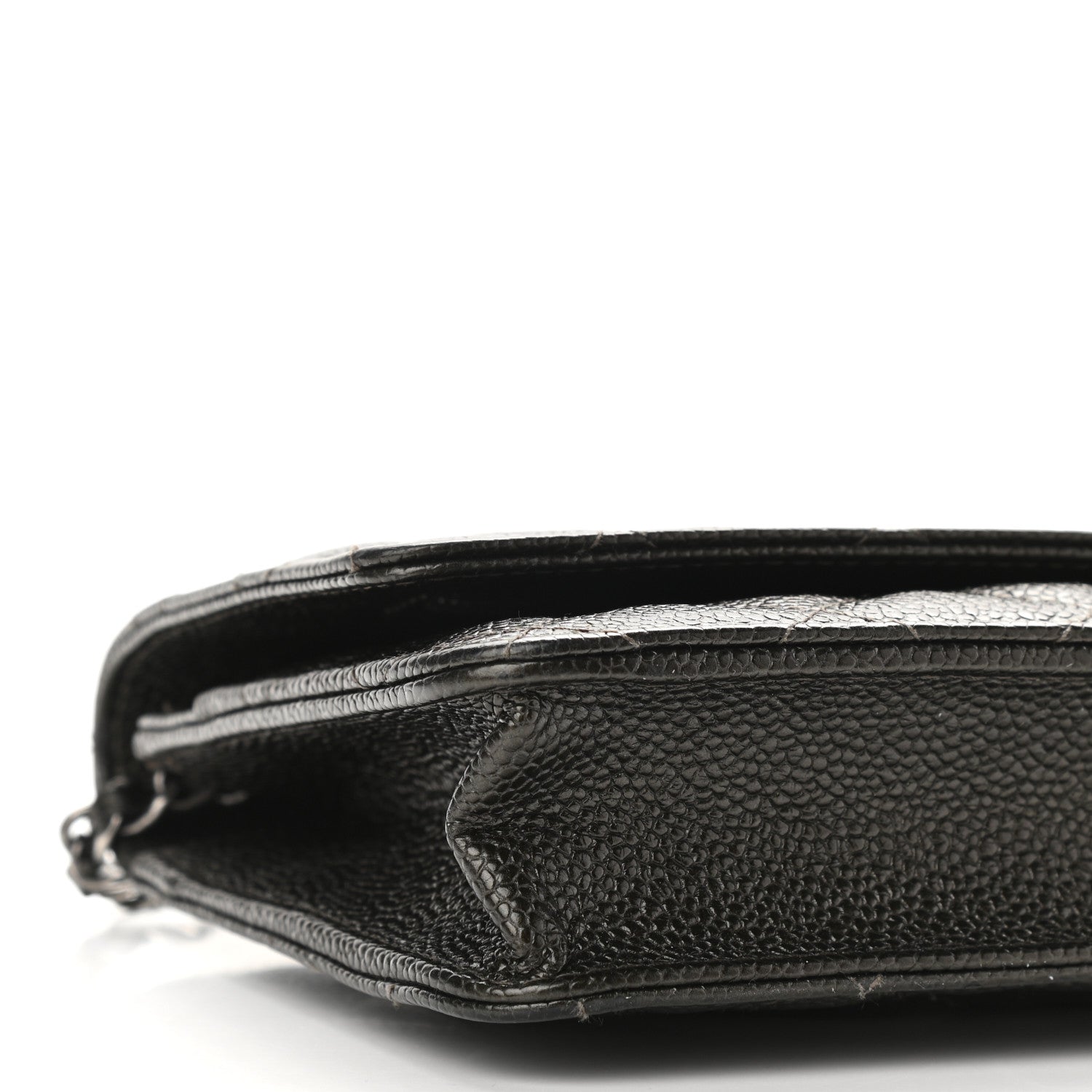 Chanel Caviar Quilted Wallet On Chain WOC Dark Green 8 of 9