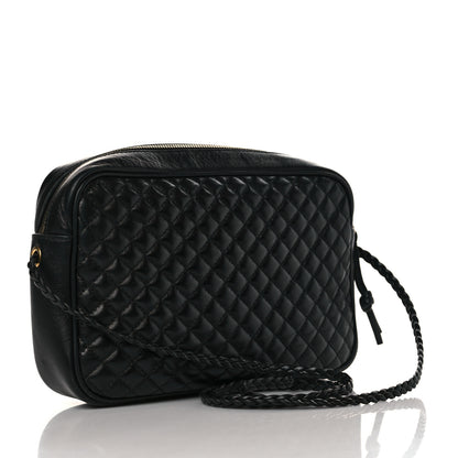 Gucci Calfskin Web Trapuntata Small GG Shoulder Bag Black 3 of 8