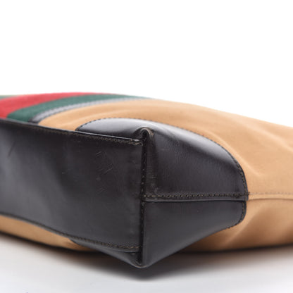 Gucci Canvas Web Hobo Dark Brown 7 of 10