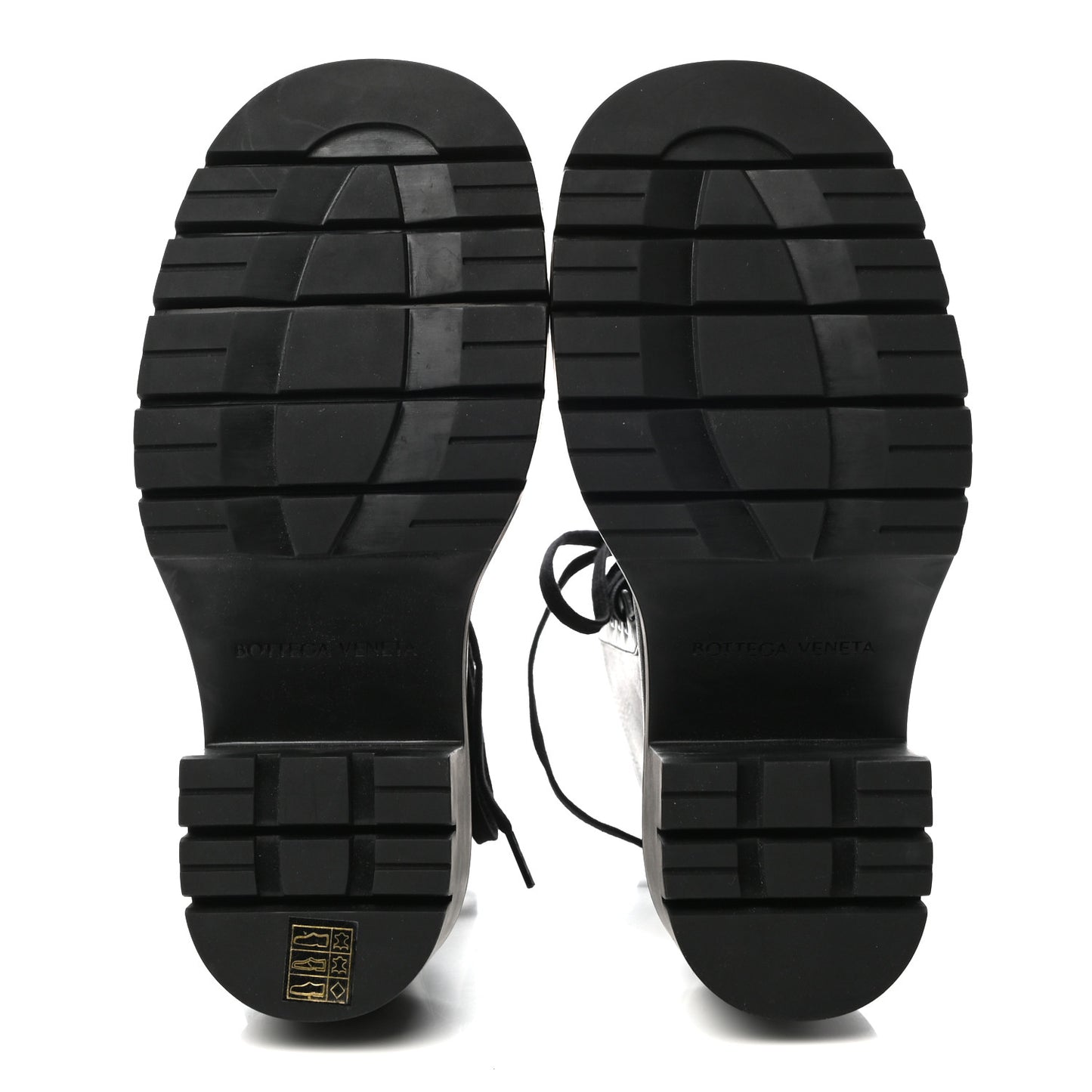 Calfskin The Lug Lace Up 30/70mm Ankle Boots 38 Black