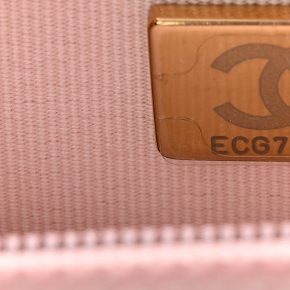 Chanel Caviar Quilted Tiny CC Wallet On Chain WOC Light Pink 8 of 12