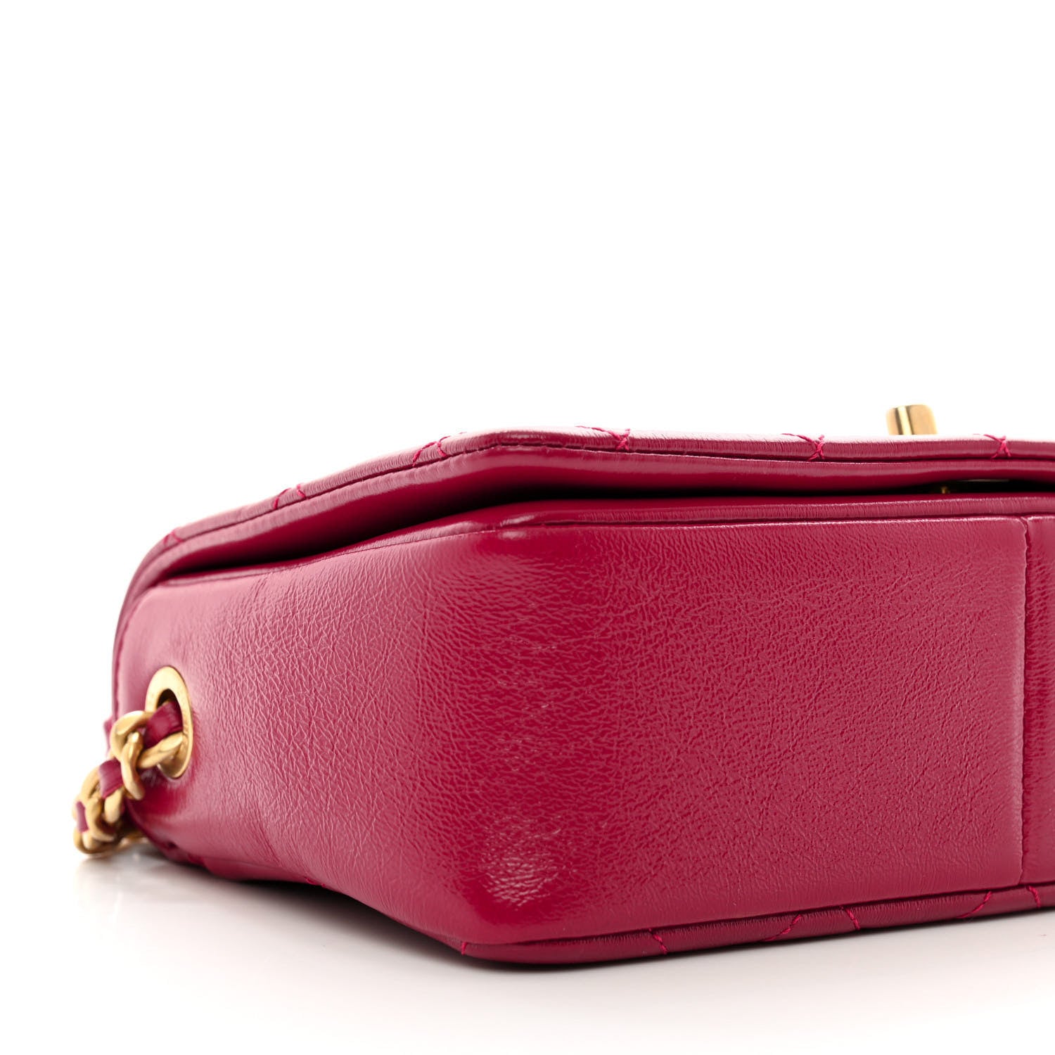 Chanel Caviar Quilted Small Fashion Therapy Flap Bag Dark Pink 9 of 10