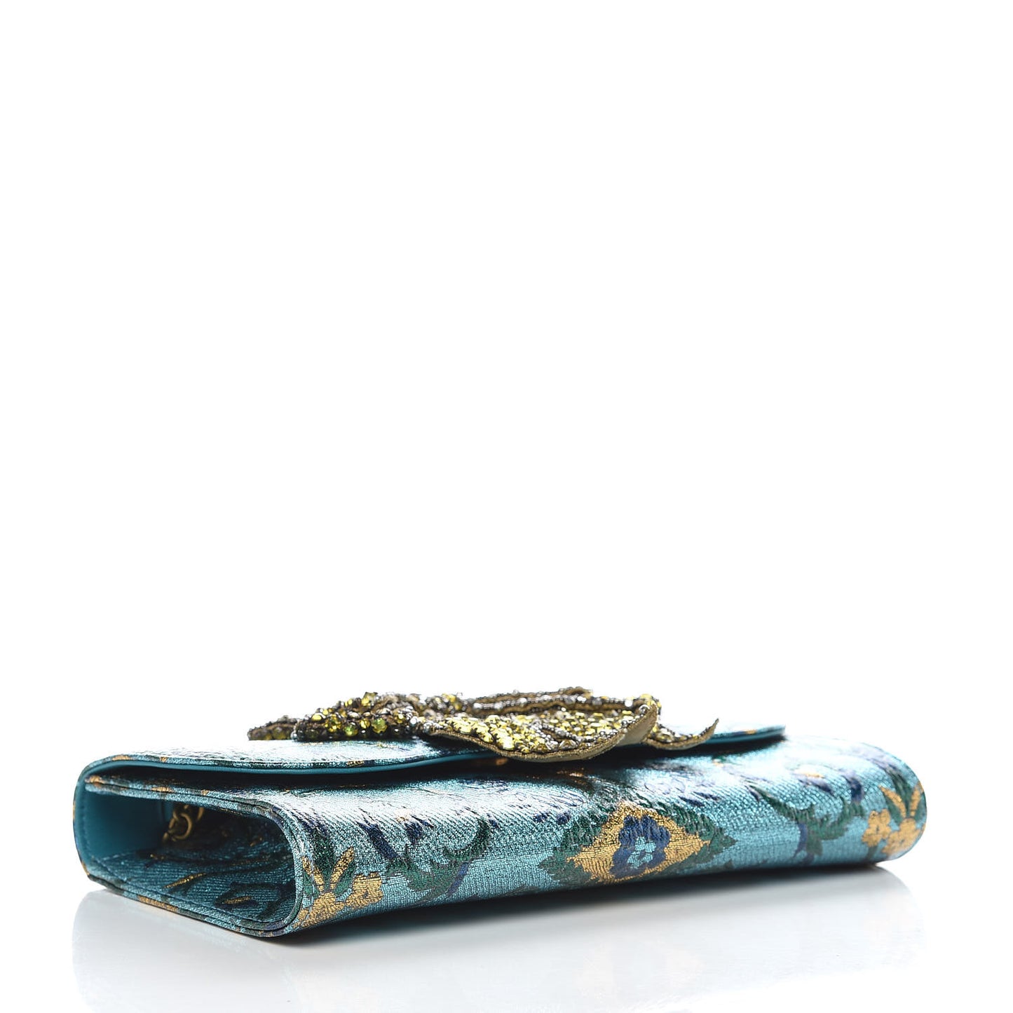 Brocade Broadway Clutch Bag Azure