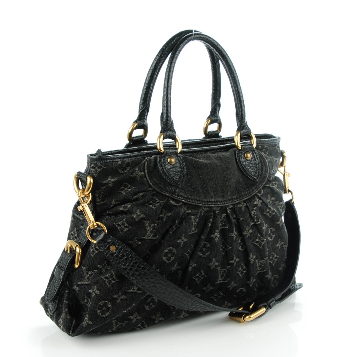 Louis Vuitton Denim Neo Cabby MM Black 3 of 7