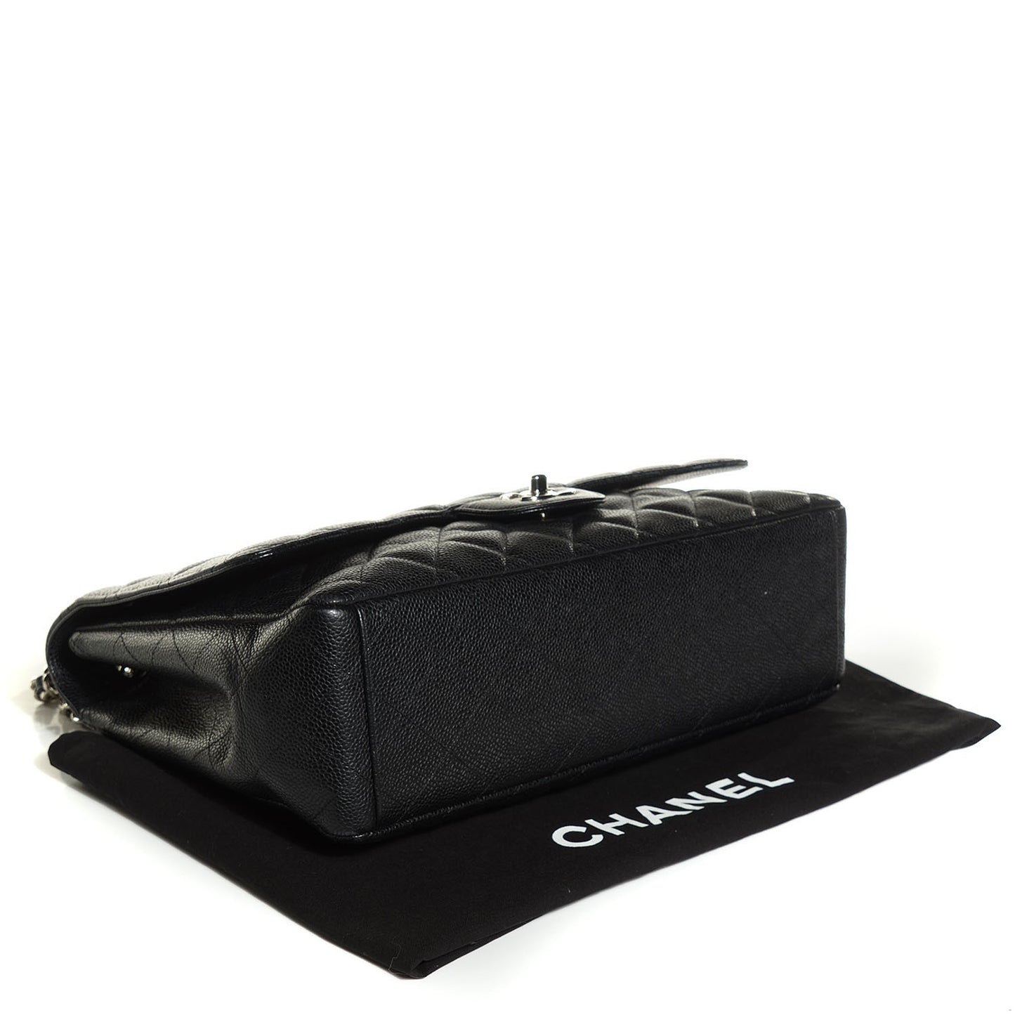 Caviar Quilted Maxi Single Flap Black