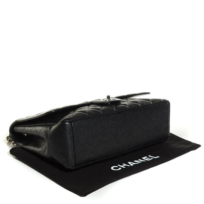 Chanel Caviar Quilted Maxi Single Flap Black 4 of 8