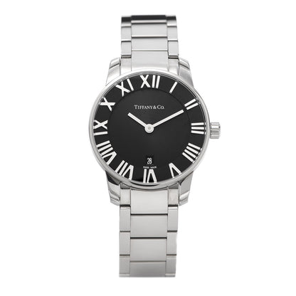 Tiffany Stainless Steel 29mm Atlas 2-Hand Quartz Watch Black 1 of 7