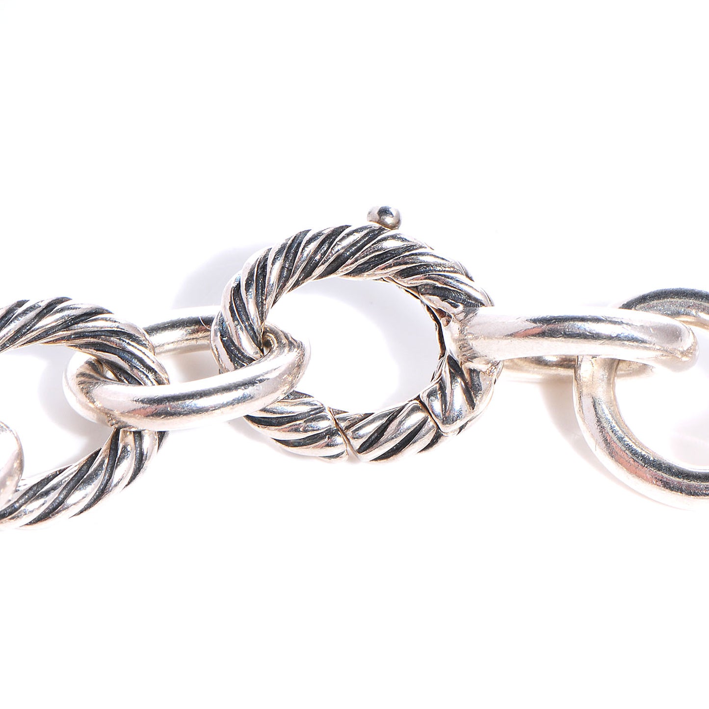 Sterling Silver 12mm Large Oval Link Bracelet