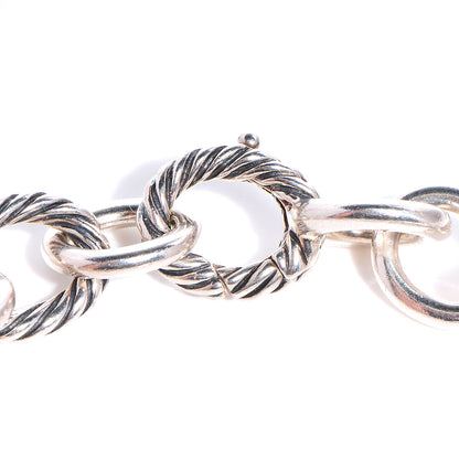 David Yurman Sterling Silver 12mm Large Oval Link Bracelet 4 of 5