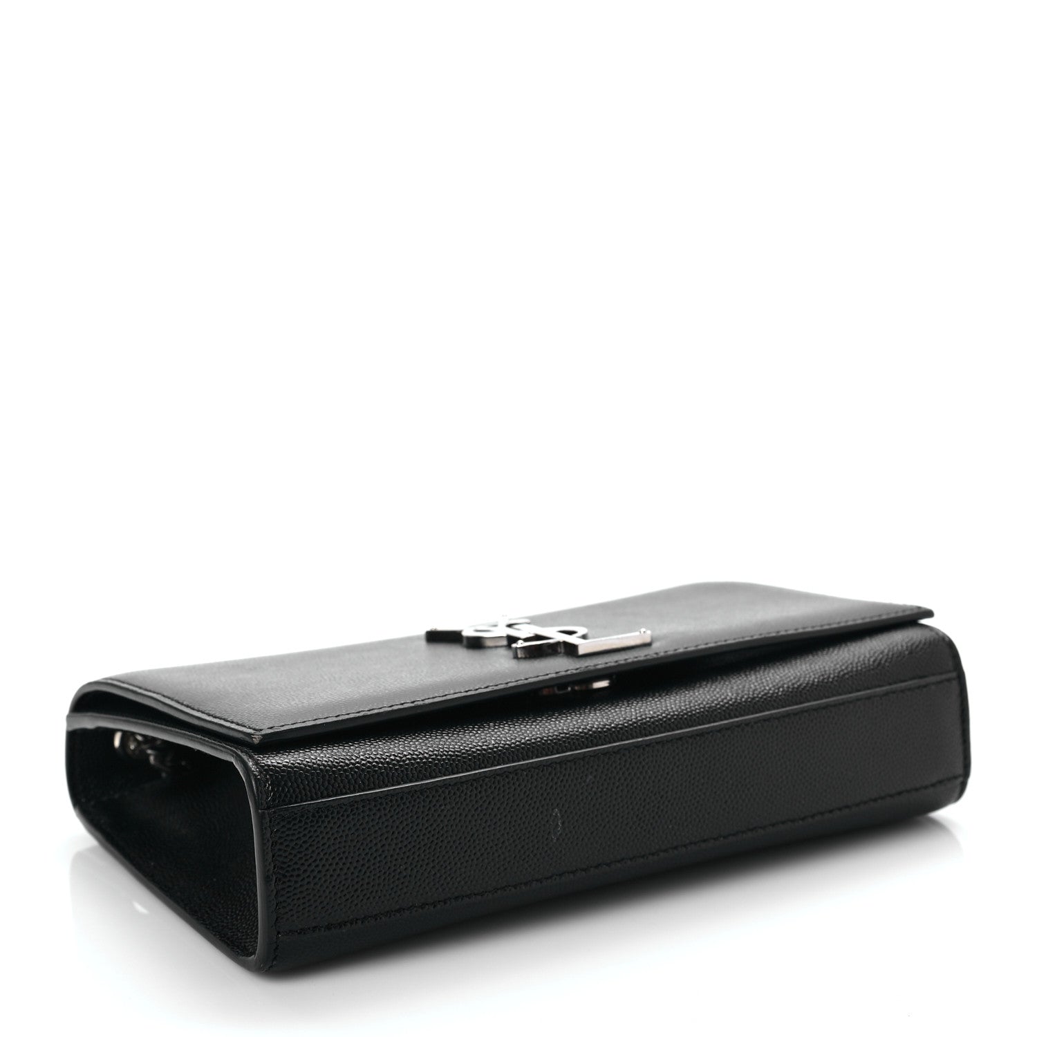 Saint Laurent Grain De Poudre Small Monogram Kate Satchel Black 4 of 10