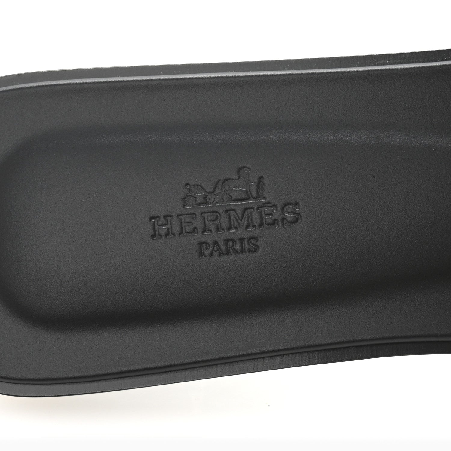 Hermes Box Calfskin Oran Sandals 41 Black 8 of 10
