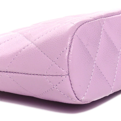 Chanel Caviar Quilted Clutch with Chain Light Purple 9 of 11