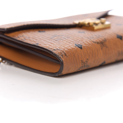 MCM Visetos Medium Patricia Wallet On Chain Cognac 6 of 8