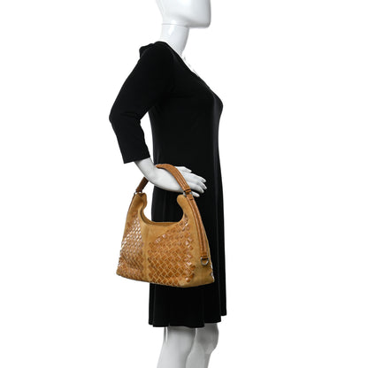 Bottega Veneta Suede Nappa Intrecciato Shoulder Bag 2 of 9