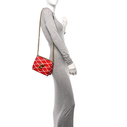 Louis Vuitton Epi Malletage Twist Shoulder Bag PM Rouge 2 of 13